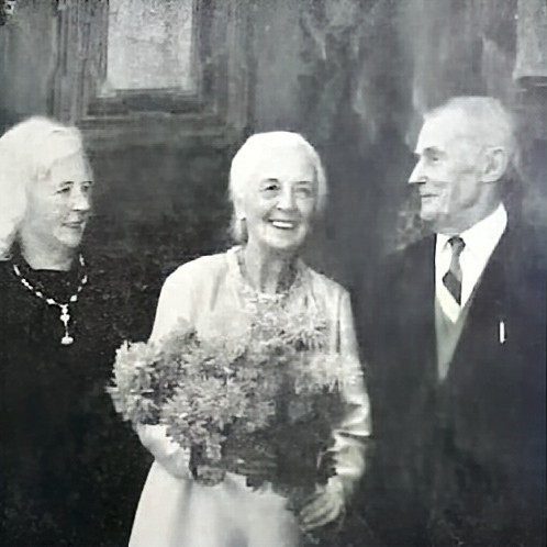 Friedrich Pfister am 9.11.1966 beim 80. Geburtstag von Frau Clara Burger